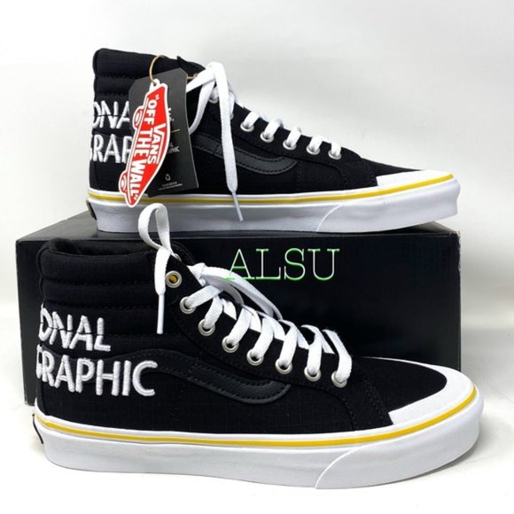 💖MEGA SALE💖VANS SK8-HI Reissue Nation Geographic Black Women's 6.5 VN0A3TKPXHP - Picture 7 of 14